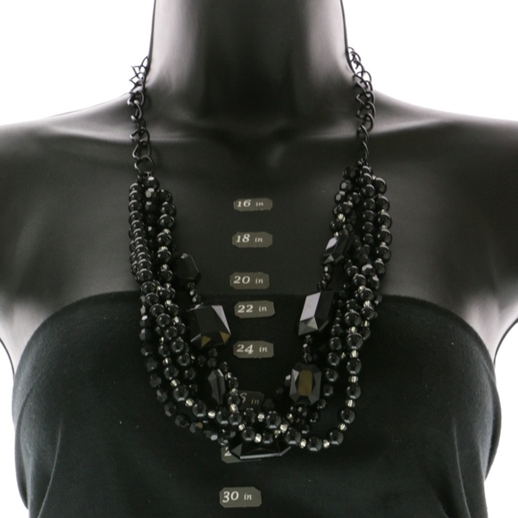 Catherine's Fashion Necklace Black NWOT - Picture 2 of 2